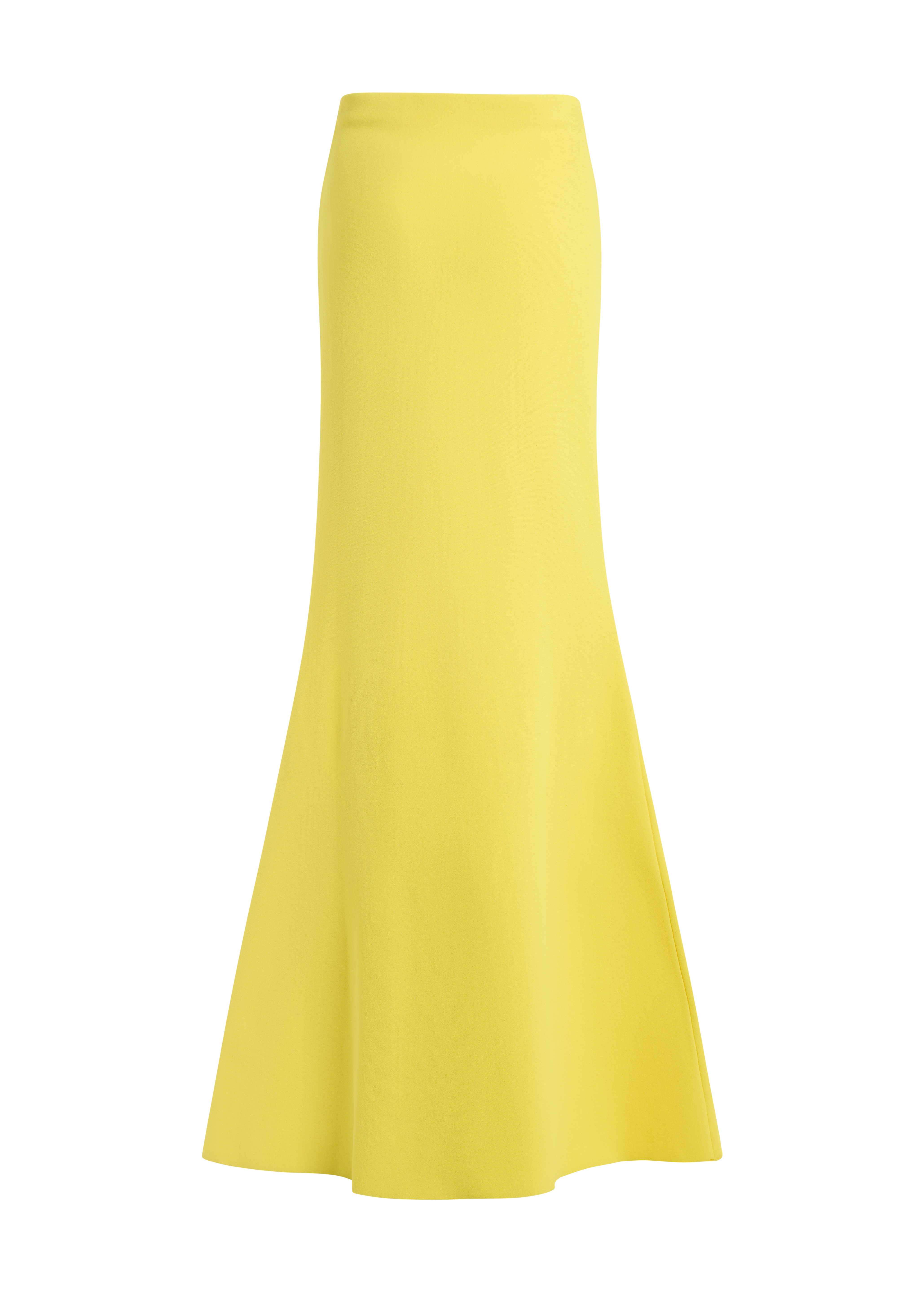 Yellow A.W.A.K.E. Mode sculptural skirt for modern wedding guest dressing