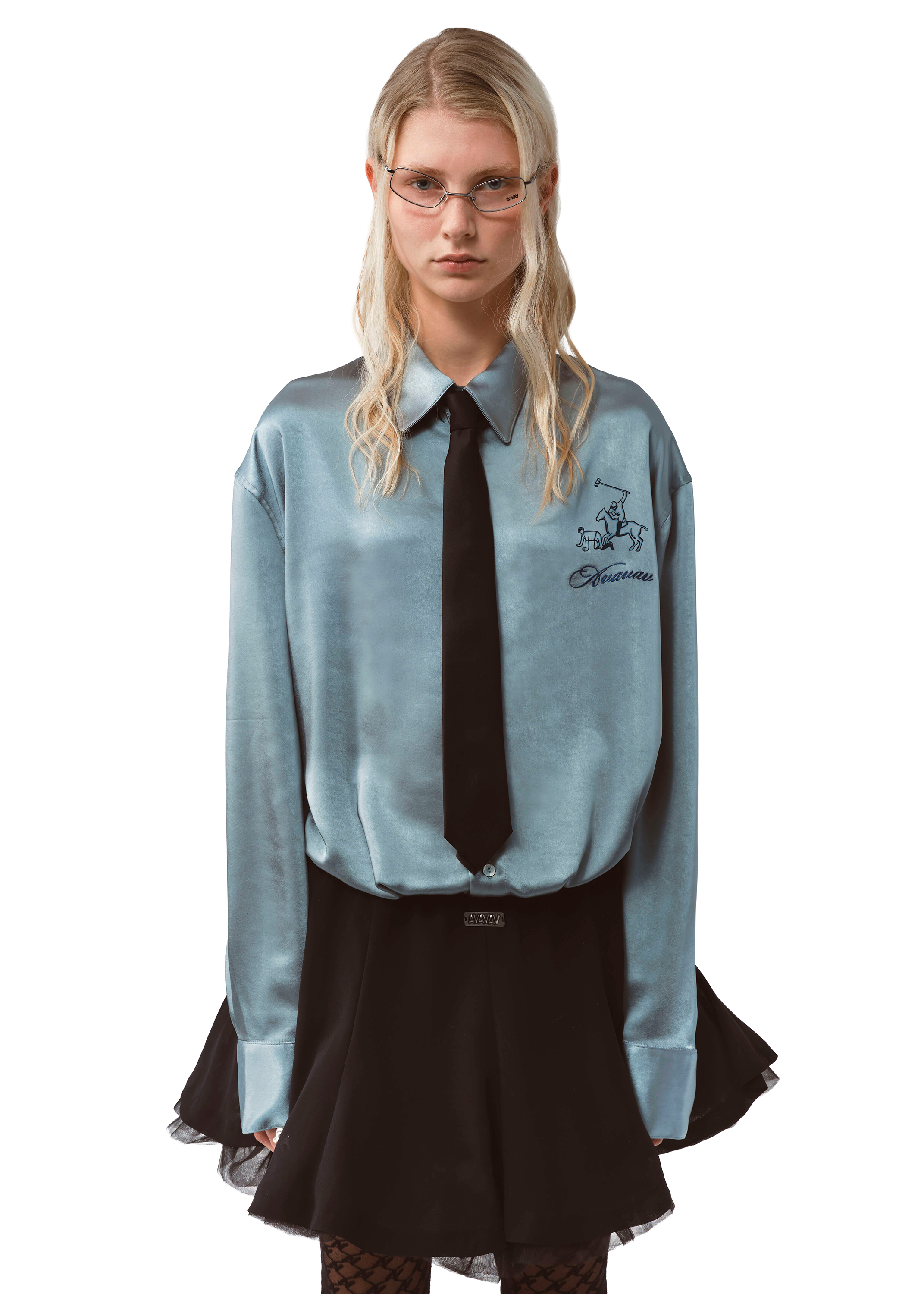 Shirt Satin Blue