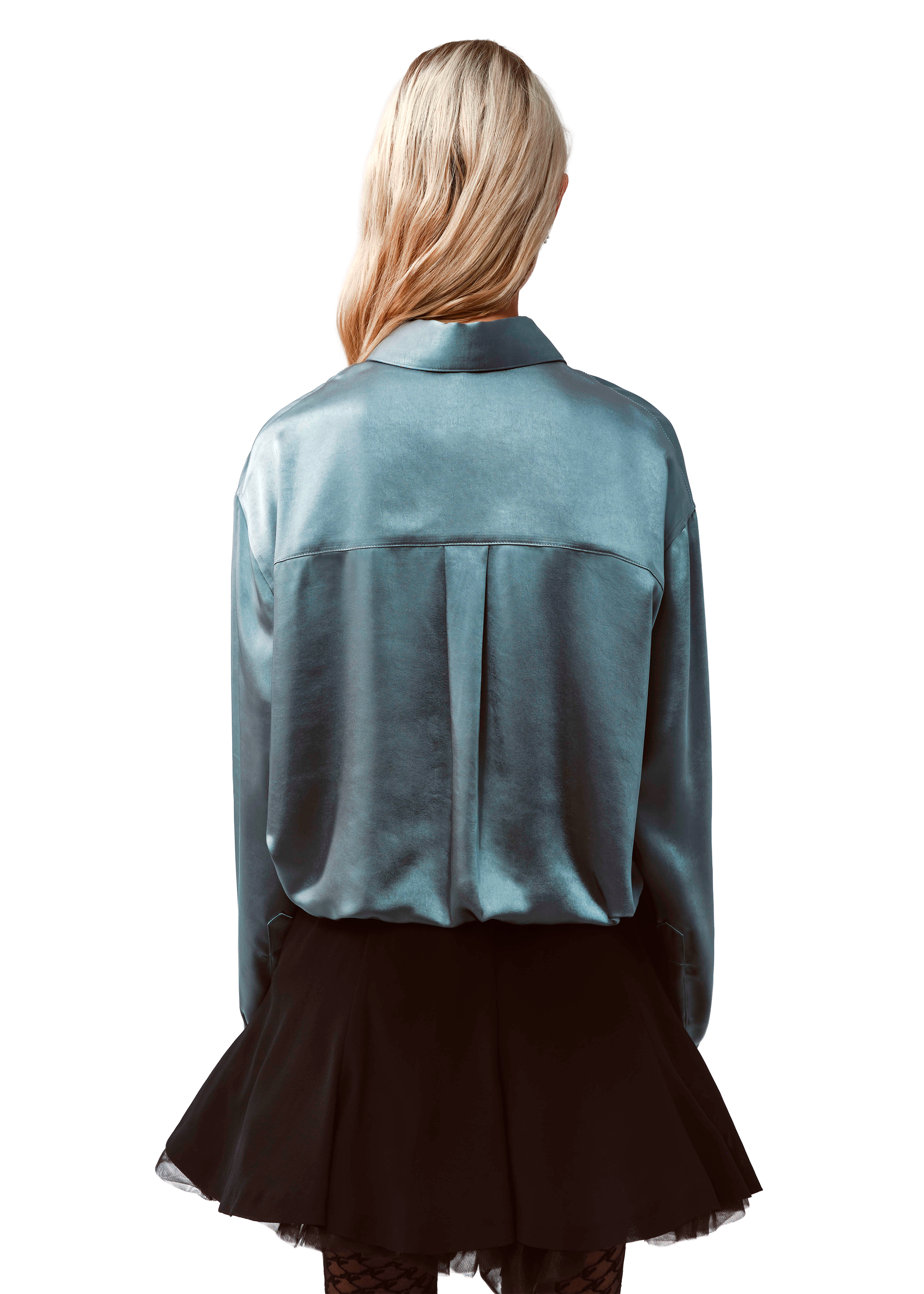 Shirt Satin Blue