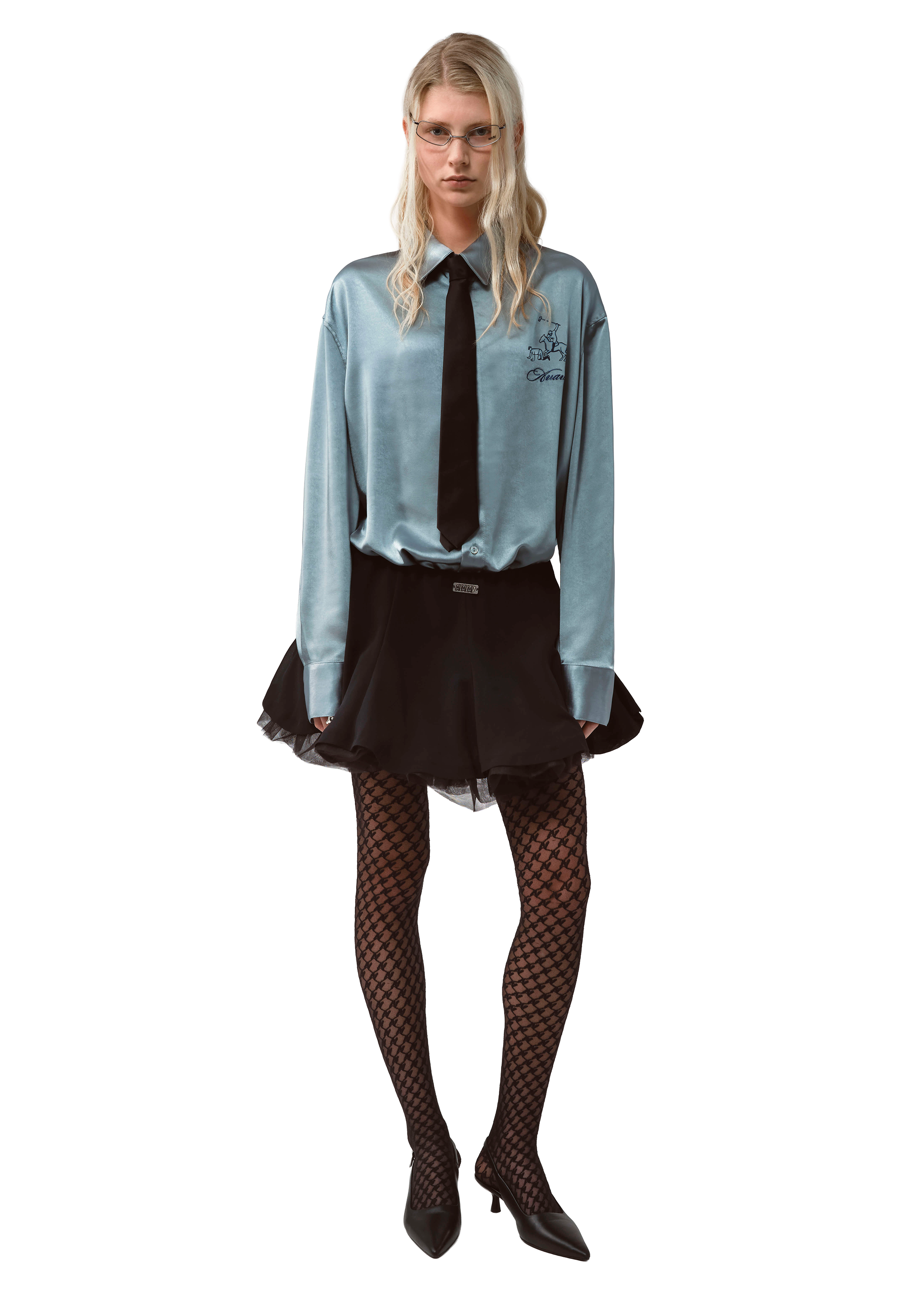 Shirt Satin Blue