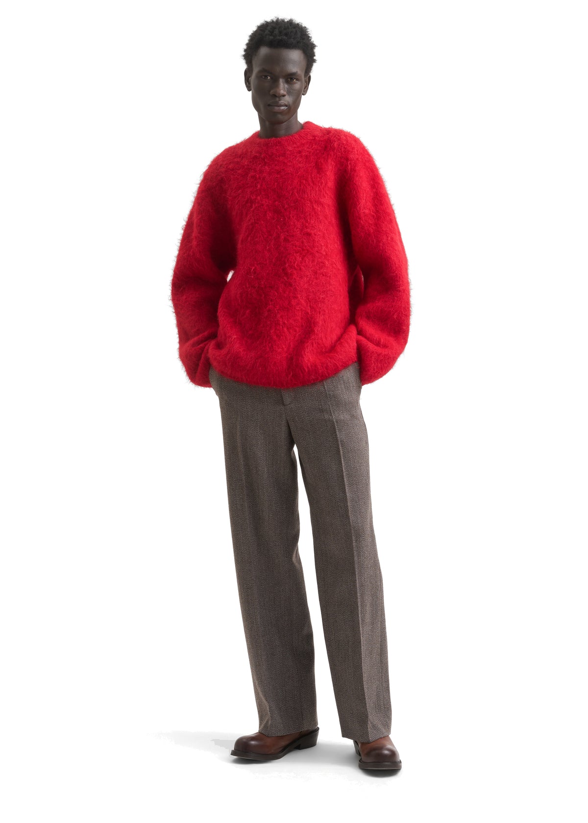 HARU SWEATER - RED ALPACA