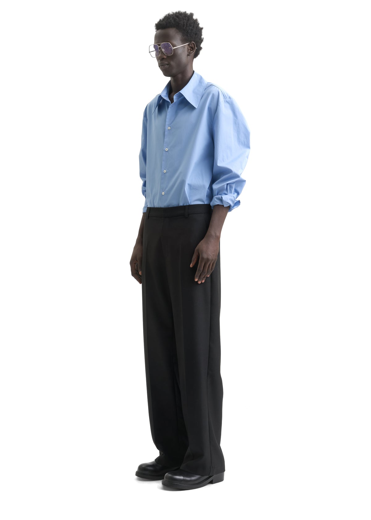 JEON TROUSER - FINE BLACK WOOL