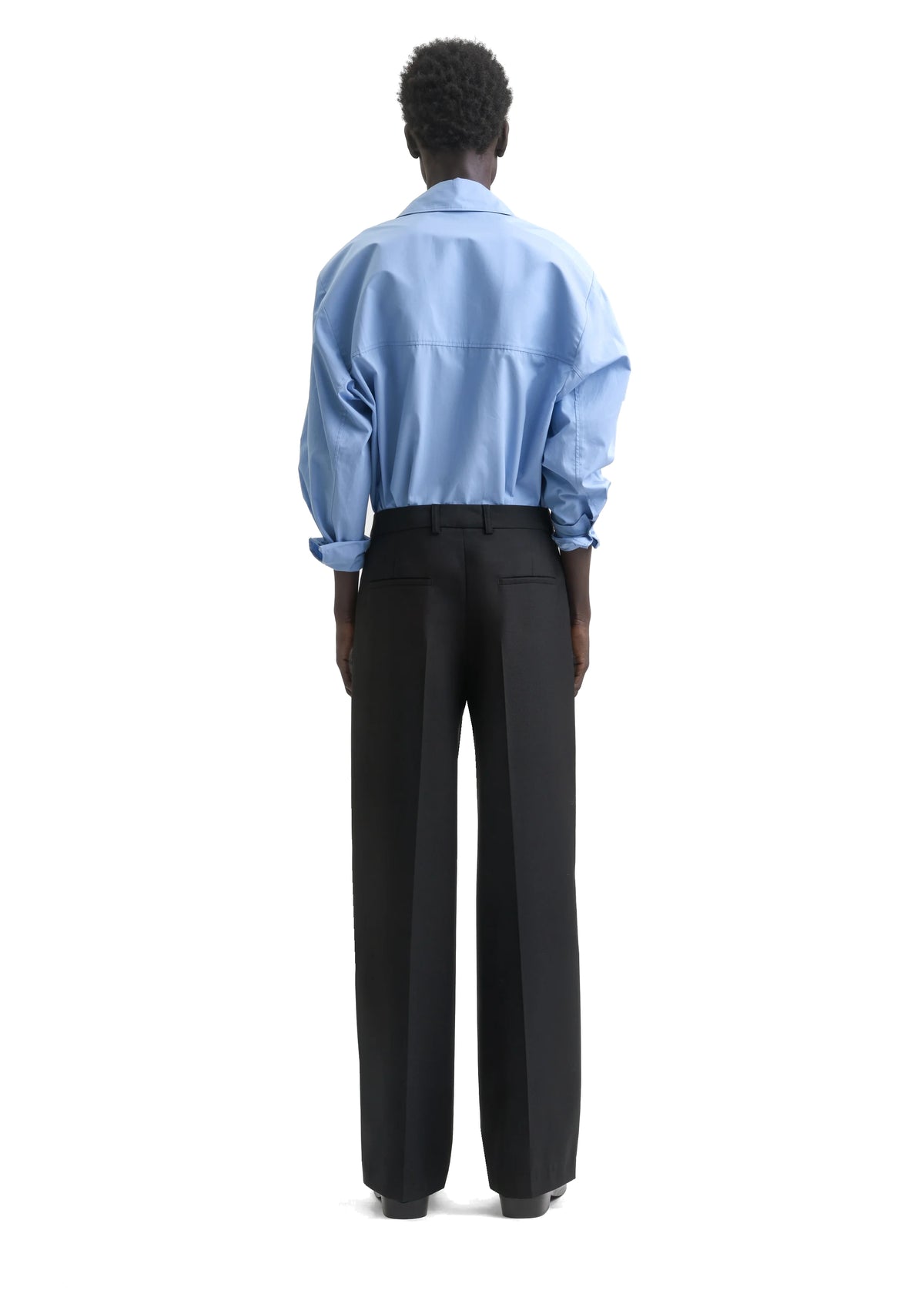 JEON TROUSER - FINE BLACK WOOL