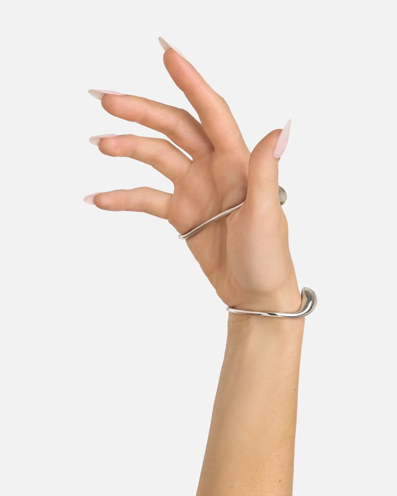 Serti Bracelet Set Silver
