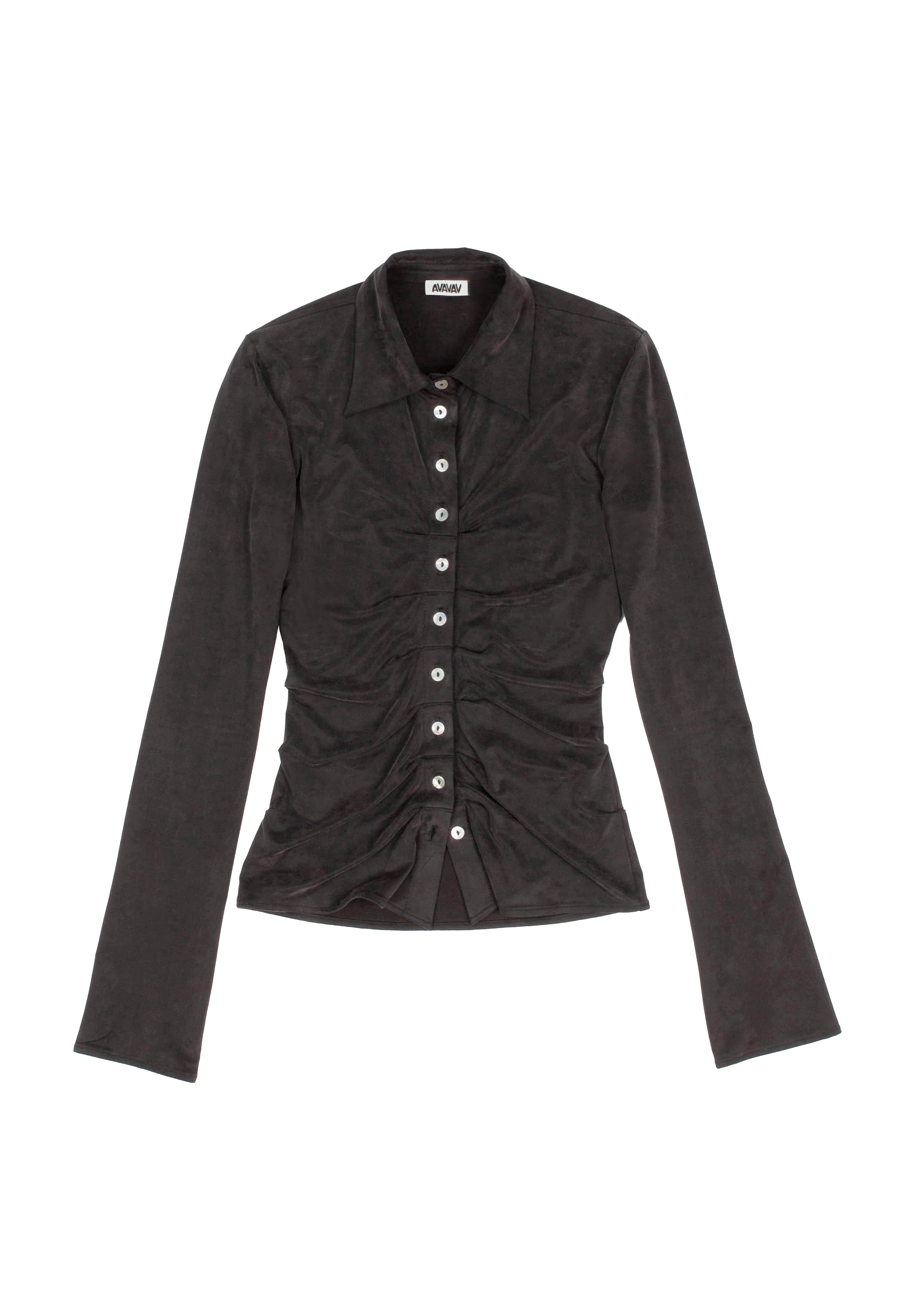 Pleated Shirt Black