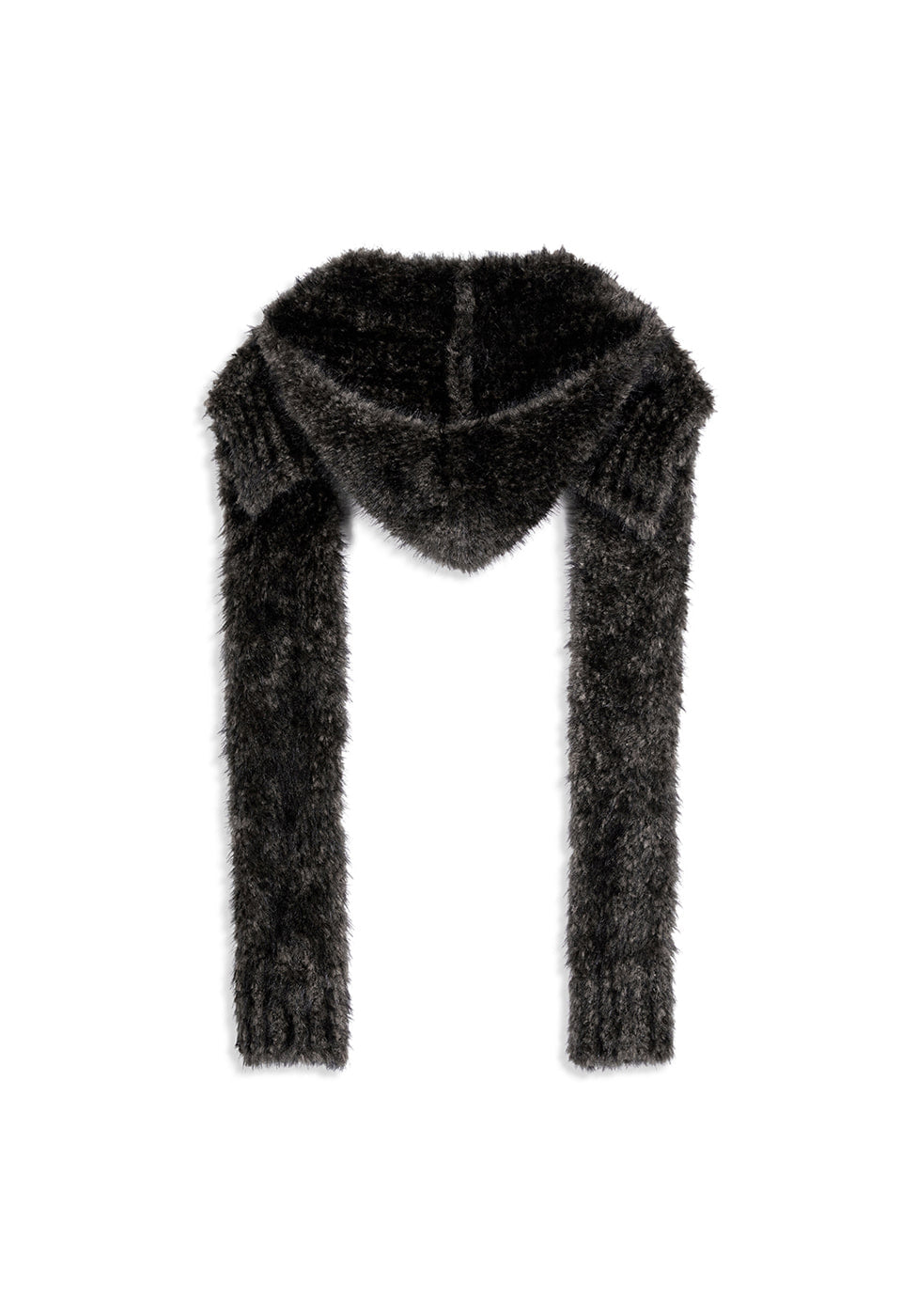 TEDDY KNIT HOODED SCARF