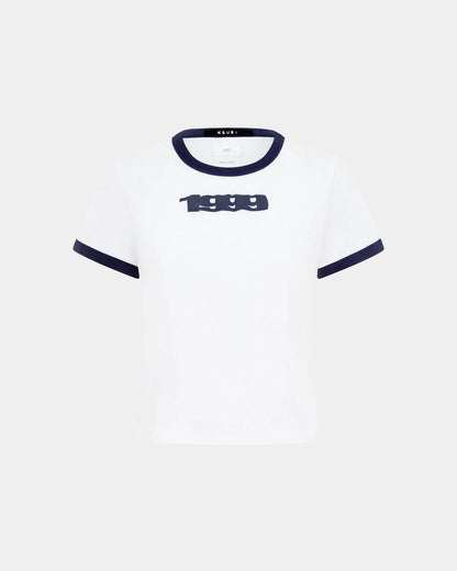 2001 MINI SS TEE WHITE NAVY