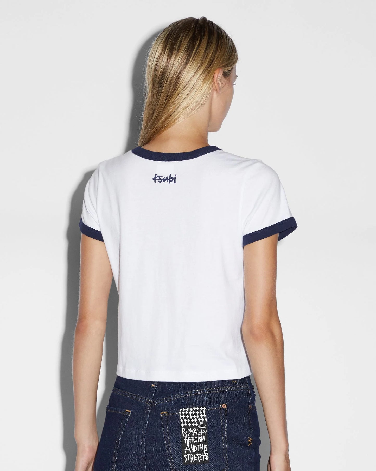 2001 MINI SS TEE WHITE NAVY