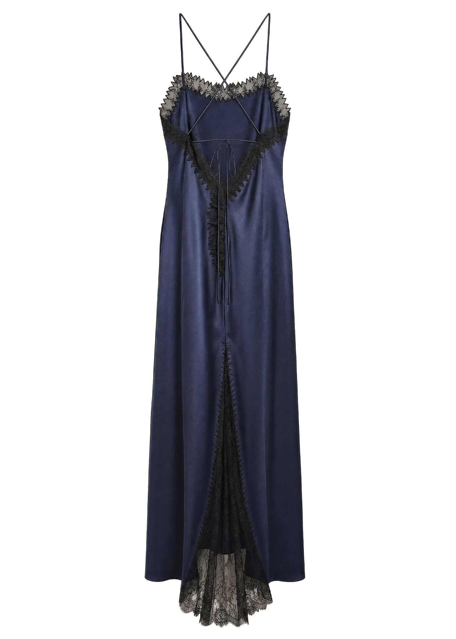 Silk Dress Navy