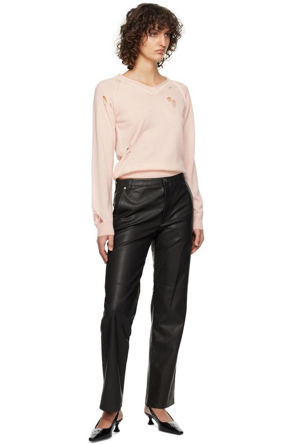 Symbol Logo Slingback Heels Black