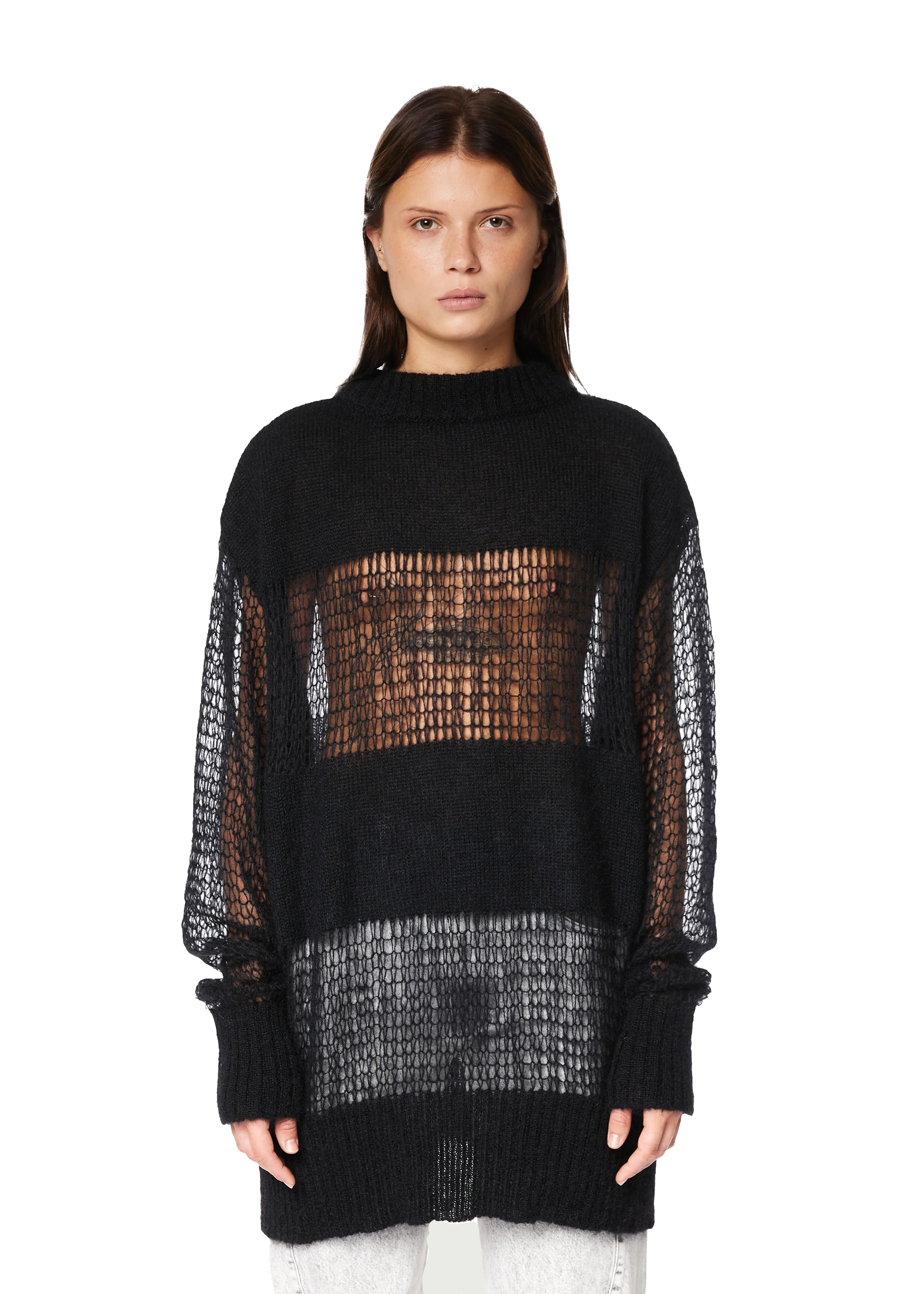 WOMEN'S GIANT LOOSE KNIT SWEATER