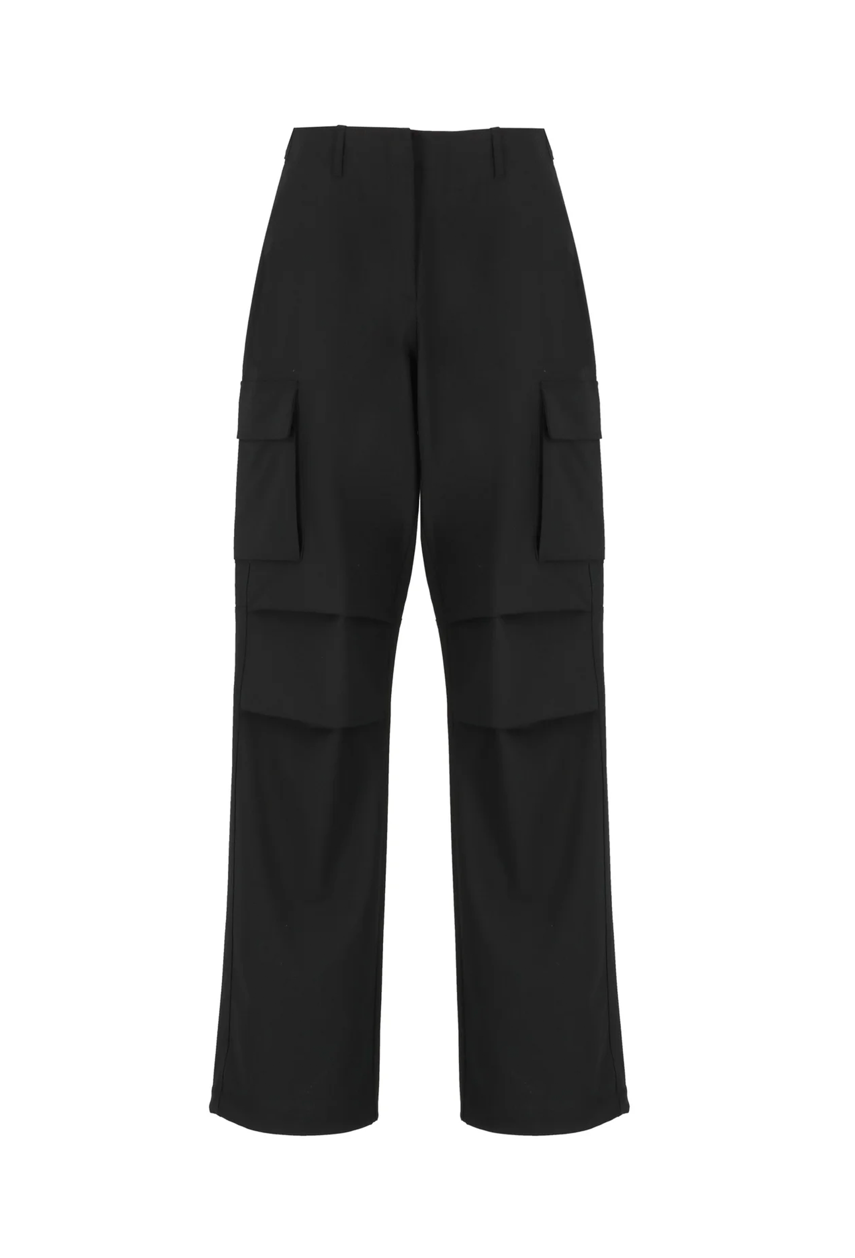 Tailored Wide Leg Cargo Pants