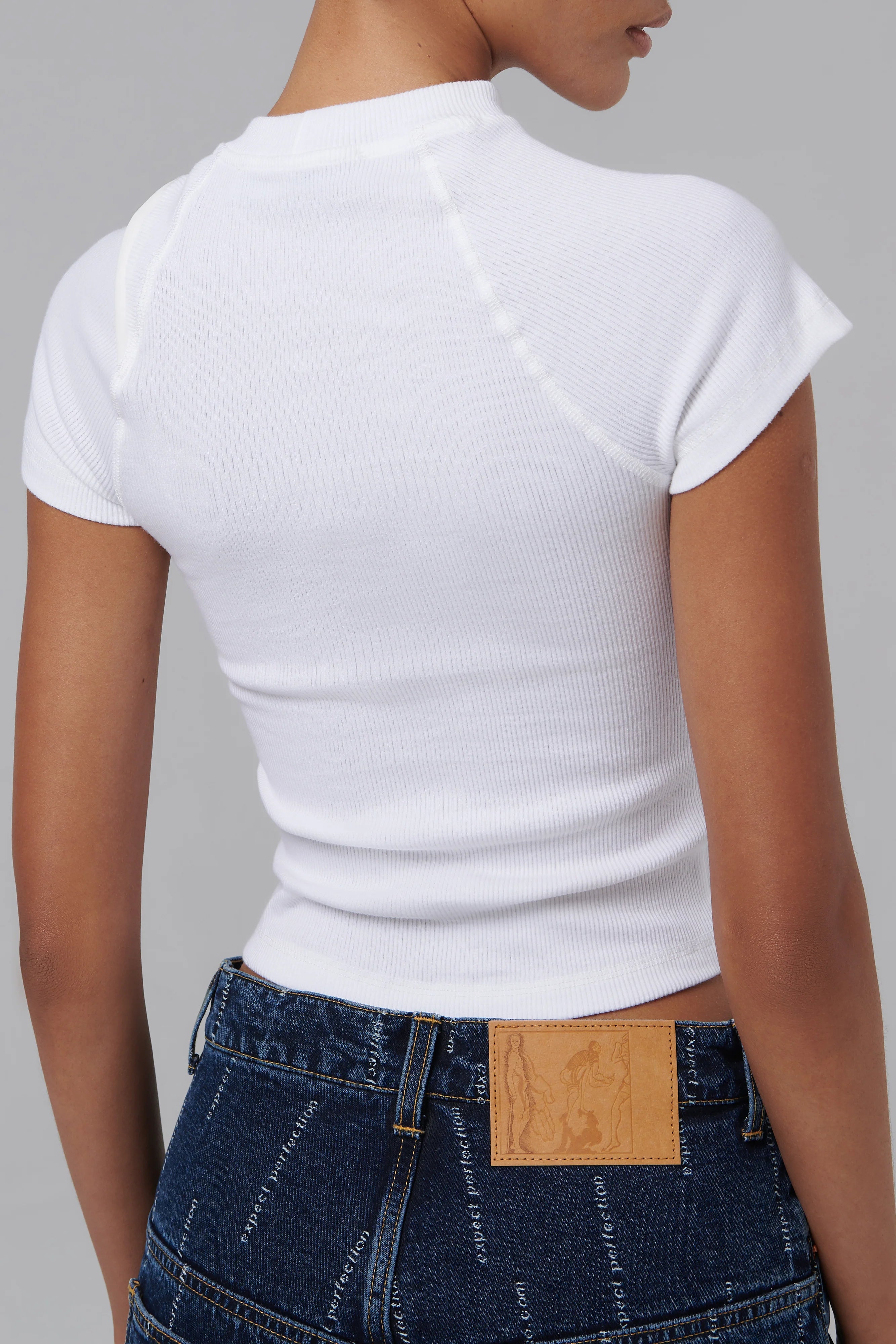 White Rib T-Shirt