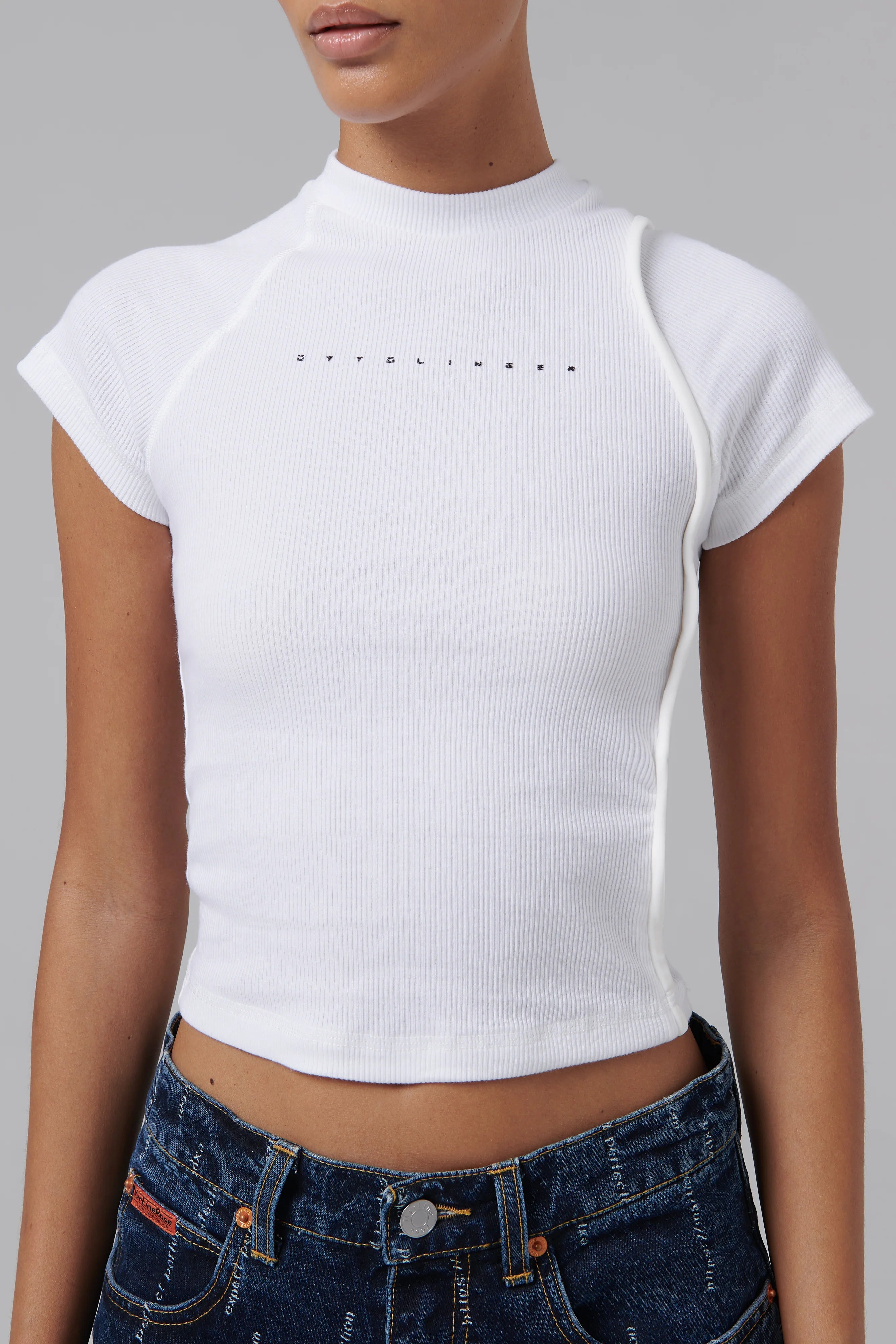 White Rib T-Shirt