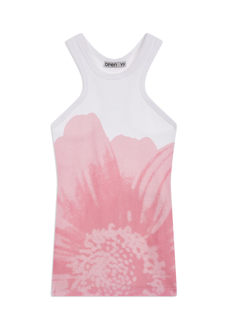FLOWER RACER TANK WHITE