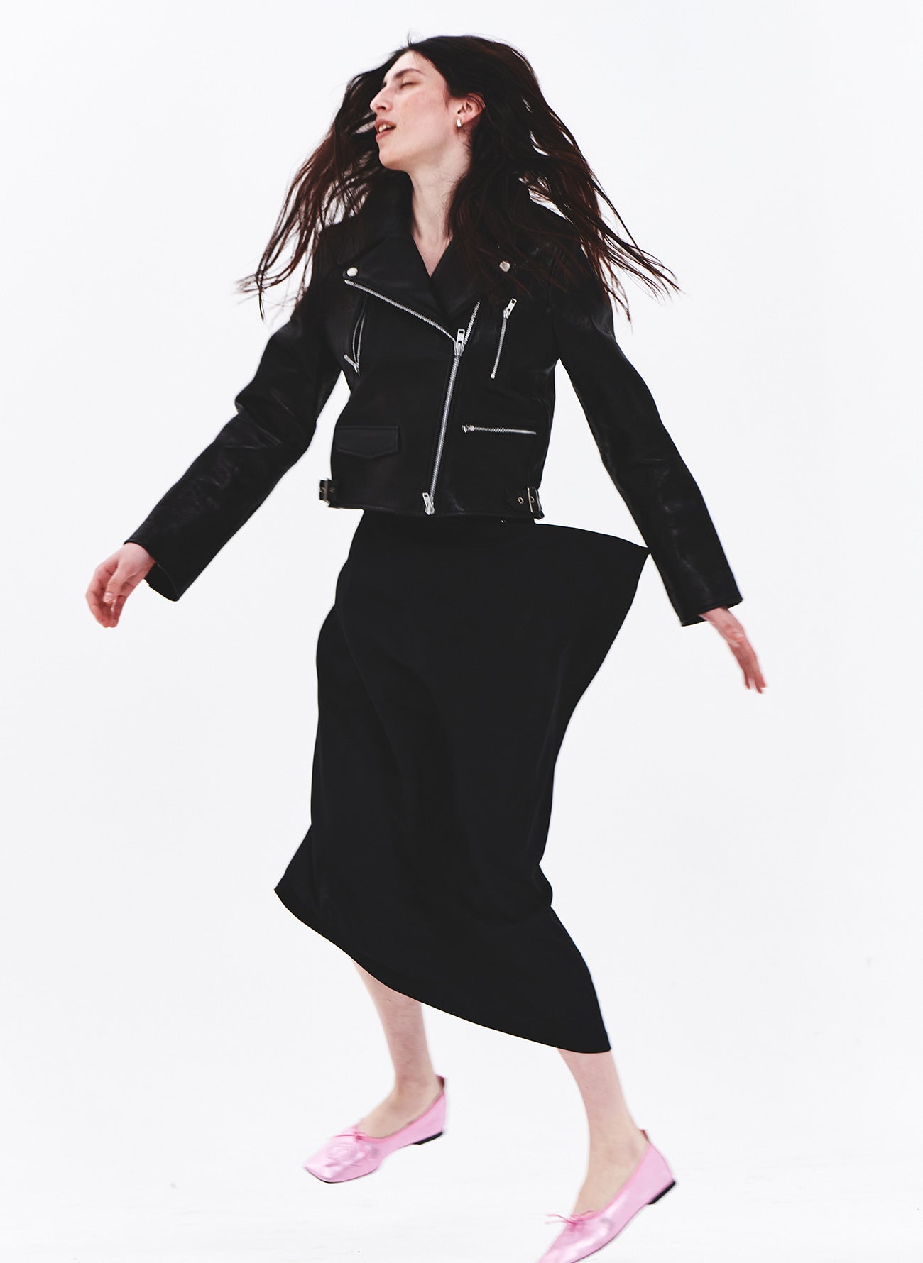 ZIPPED BIKER JACKET