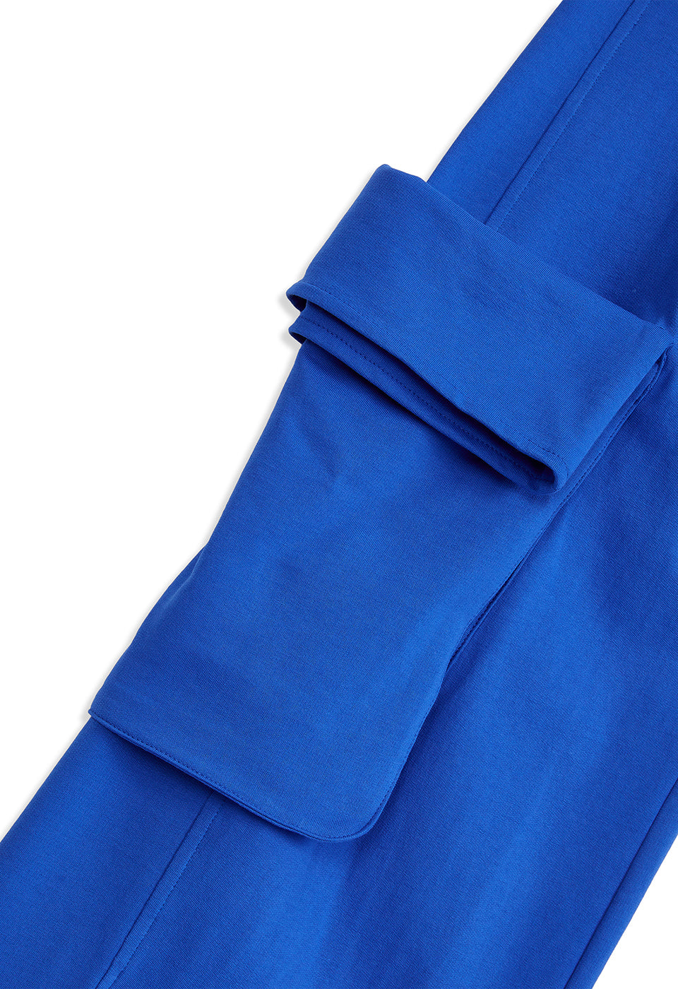 ROLLED WAIST SWEAT CARGO PANTS