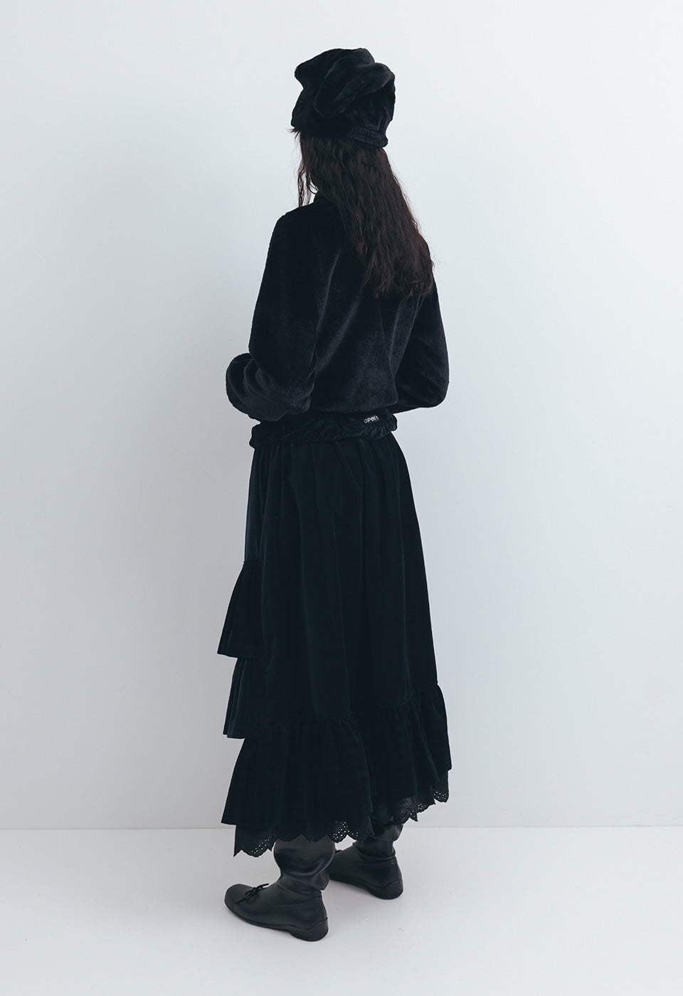 Woven Fleece Appliqué Zipup Jacket