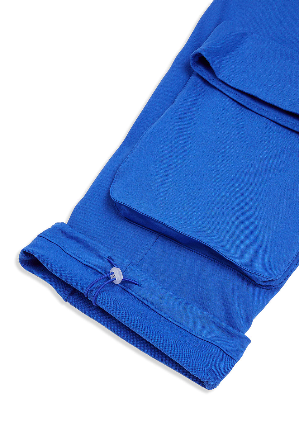 ROLLED WAIST SWEAT CARGO PANTS