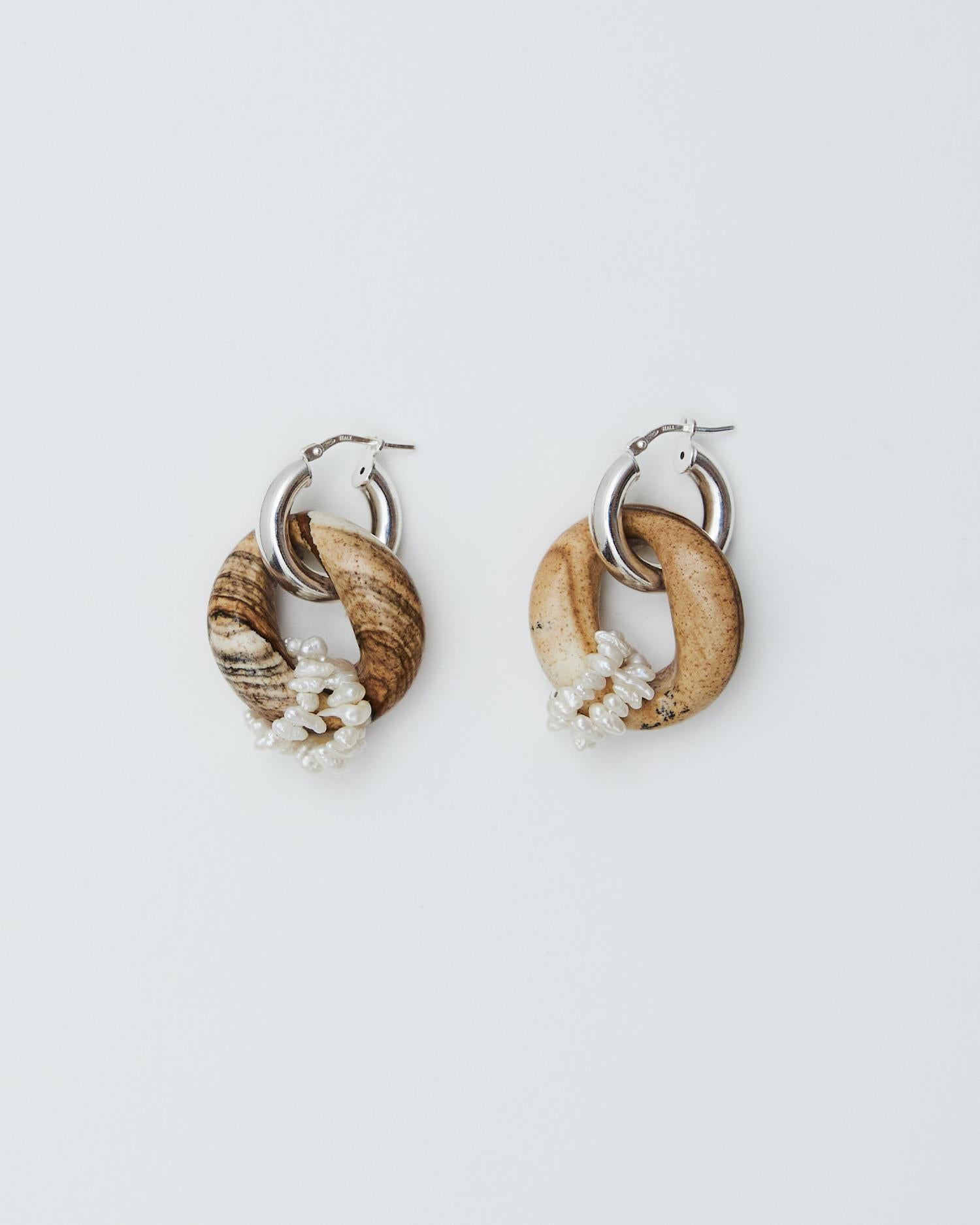 BAD ORB EARRING (Sand Jasper)