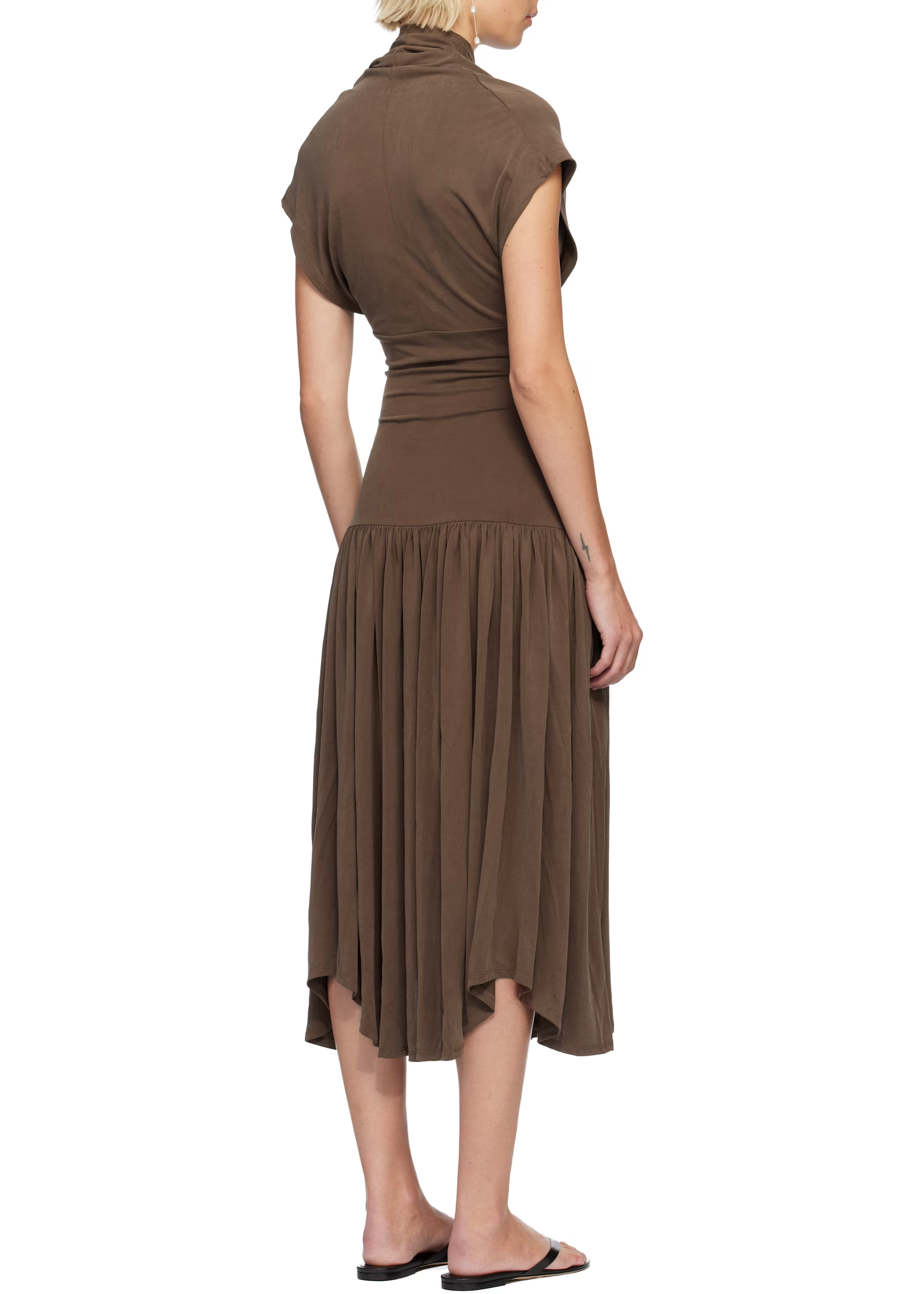 Brown Twyla Midi Dress