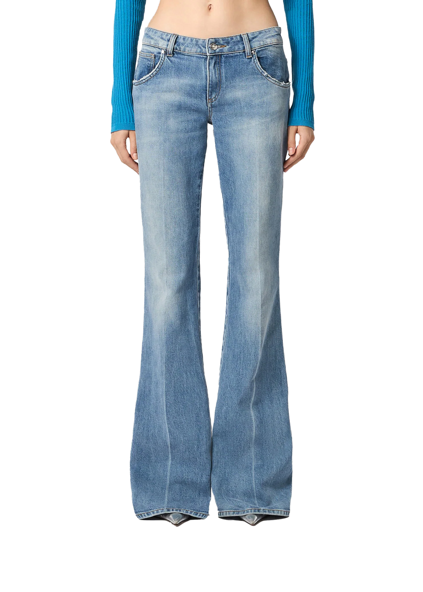 Medium Wash Bell Bottom Jeans
