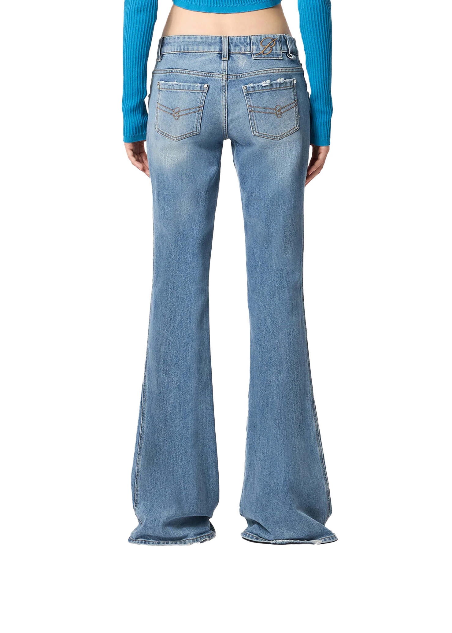 Medium Wash Bell Bottom Jeans
