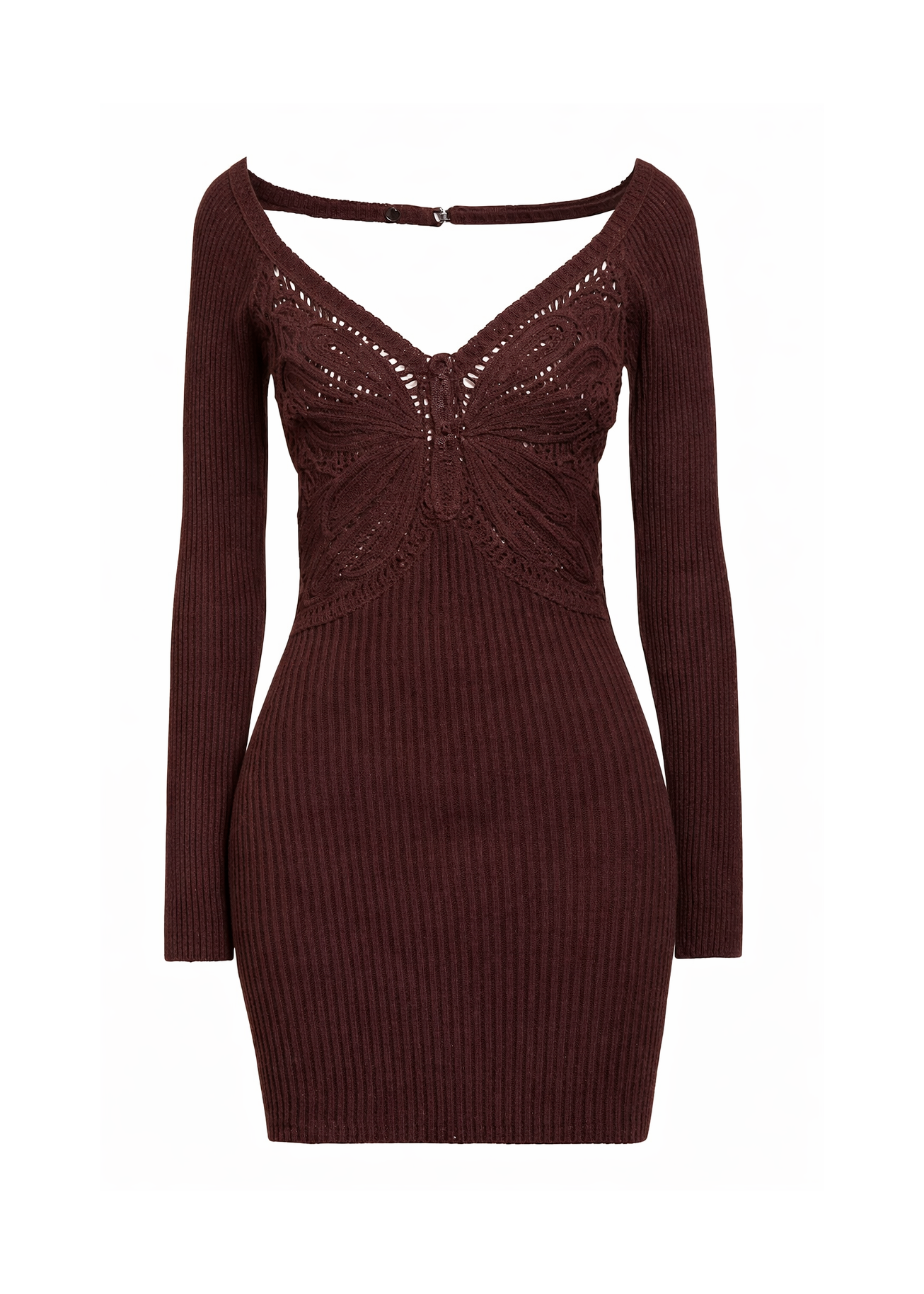 DRESS WITH EMBROIDERY BUTTERFLY