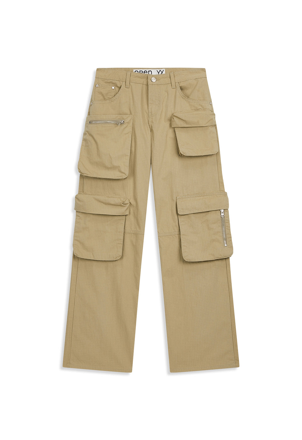 CARGO POCKET PANTS BEIGE