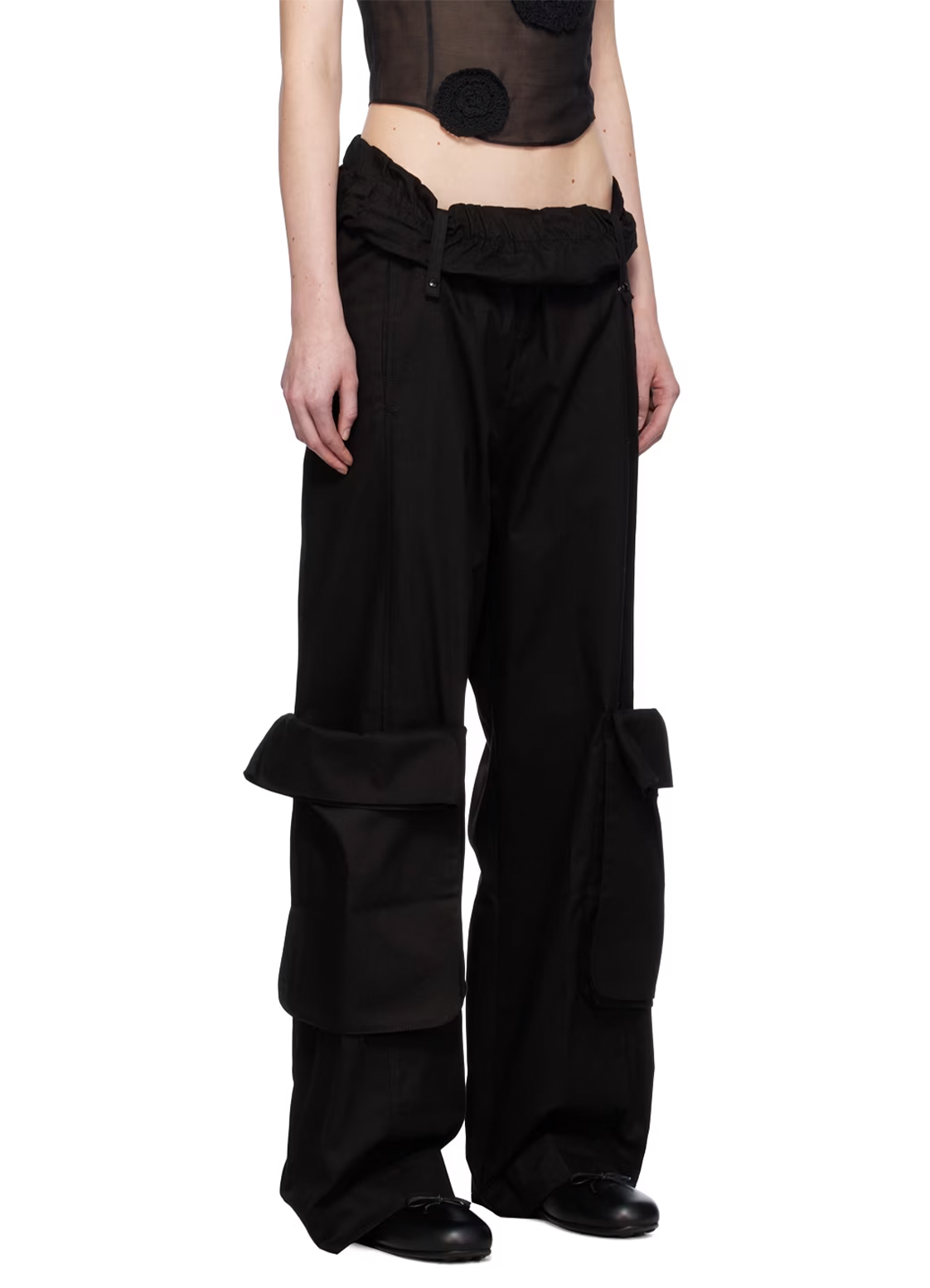 ROLLED WAIST CARGO PANTS