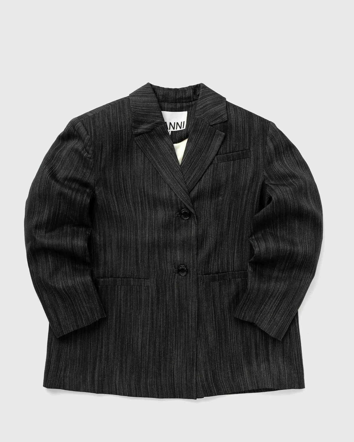 DRAPEY STRIPE SUITING OVERSIZED BLAZER