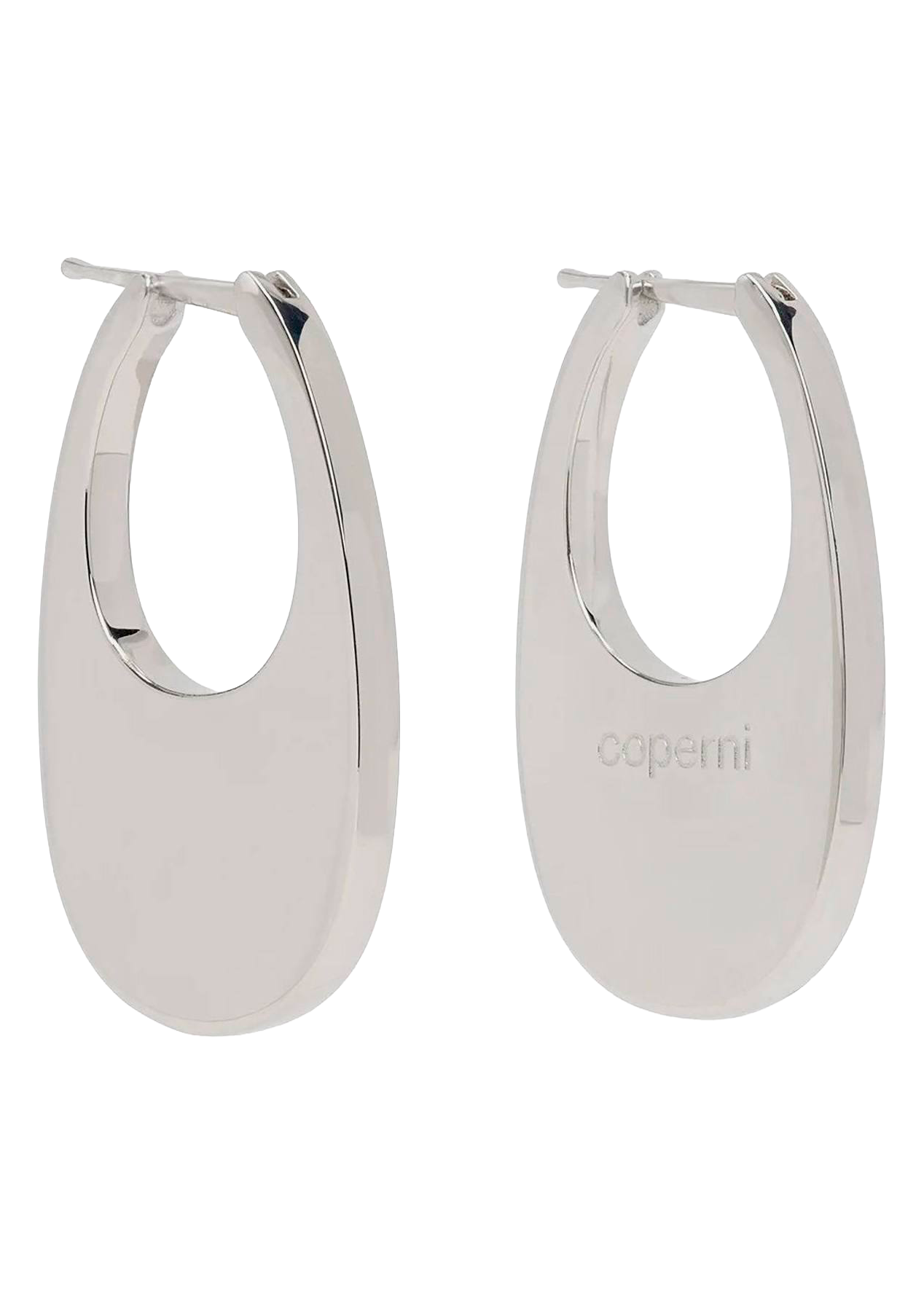 Small Swipe Earrings Silver