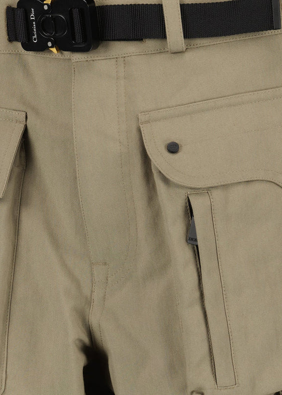 Beige Saddle Cargo Pants