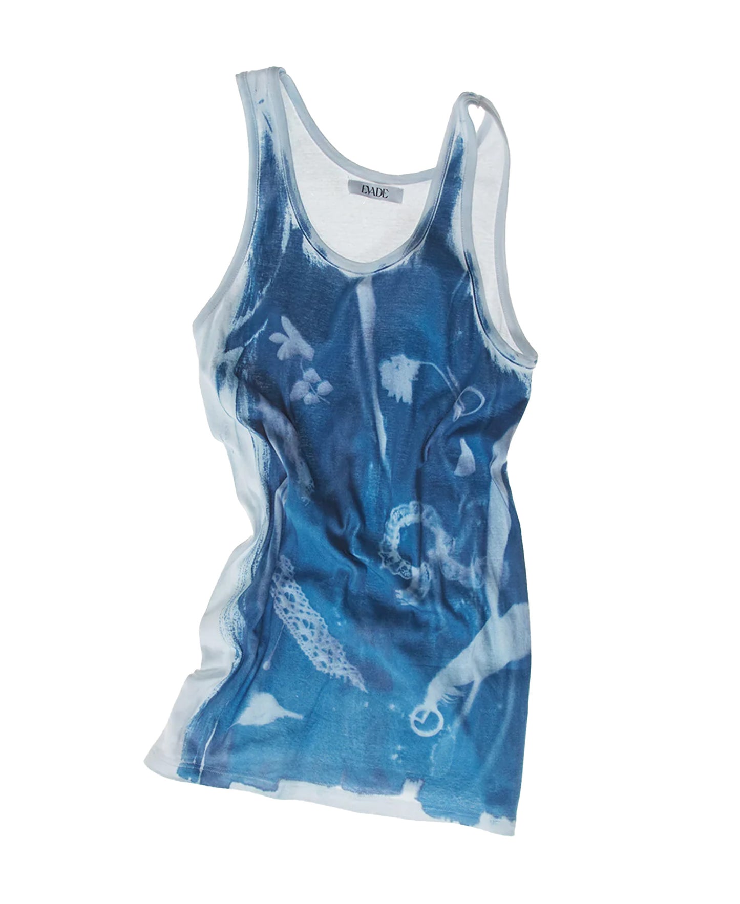 004-S-06 CYANOTYPE TANK TOP