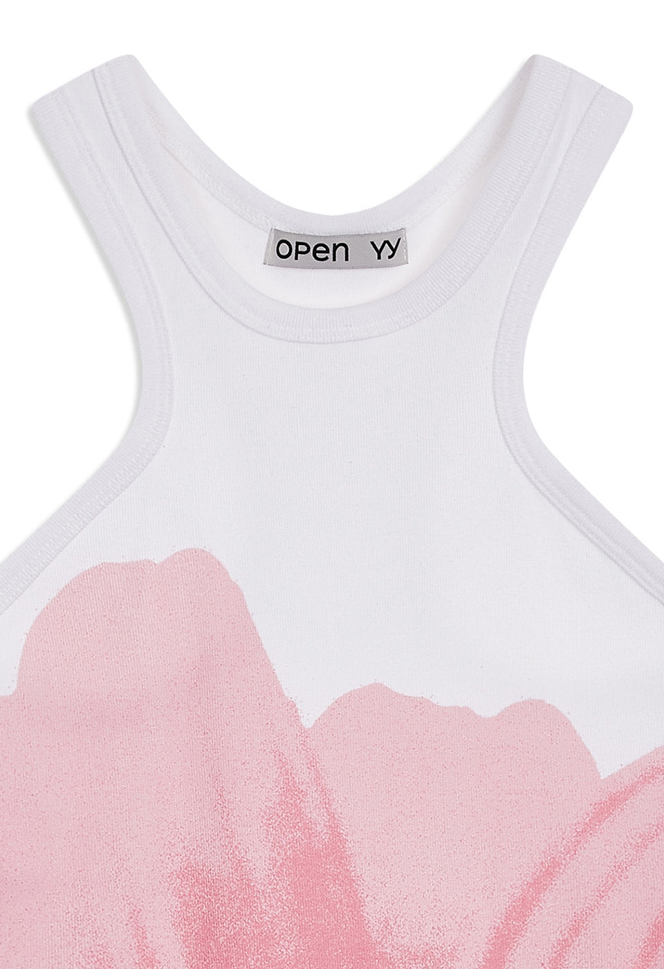 FLOWER RACER TANK WHITE