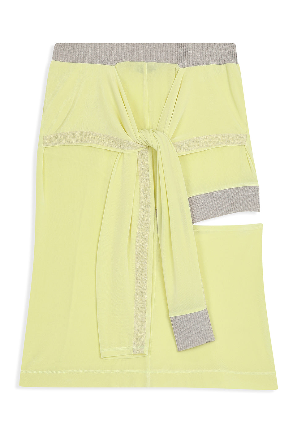 PANEL CUTOUT SKIRT - YELLOW