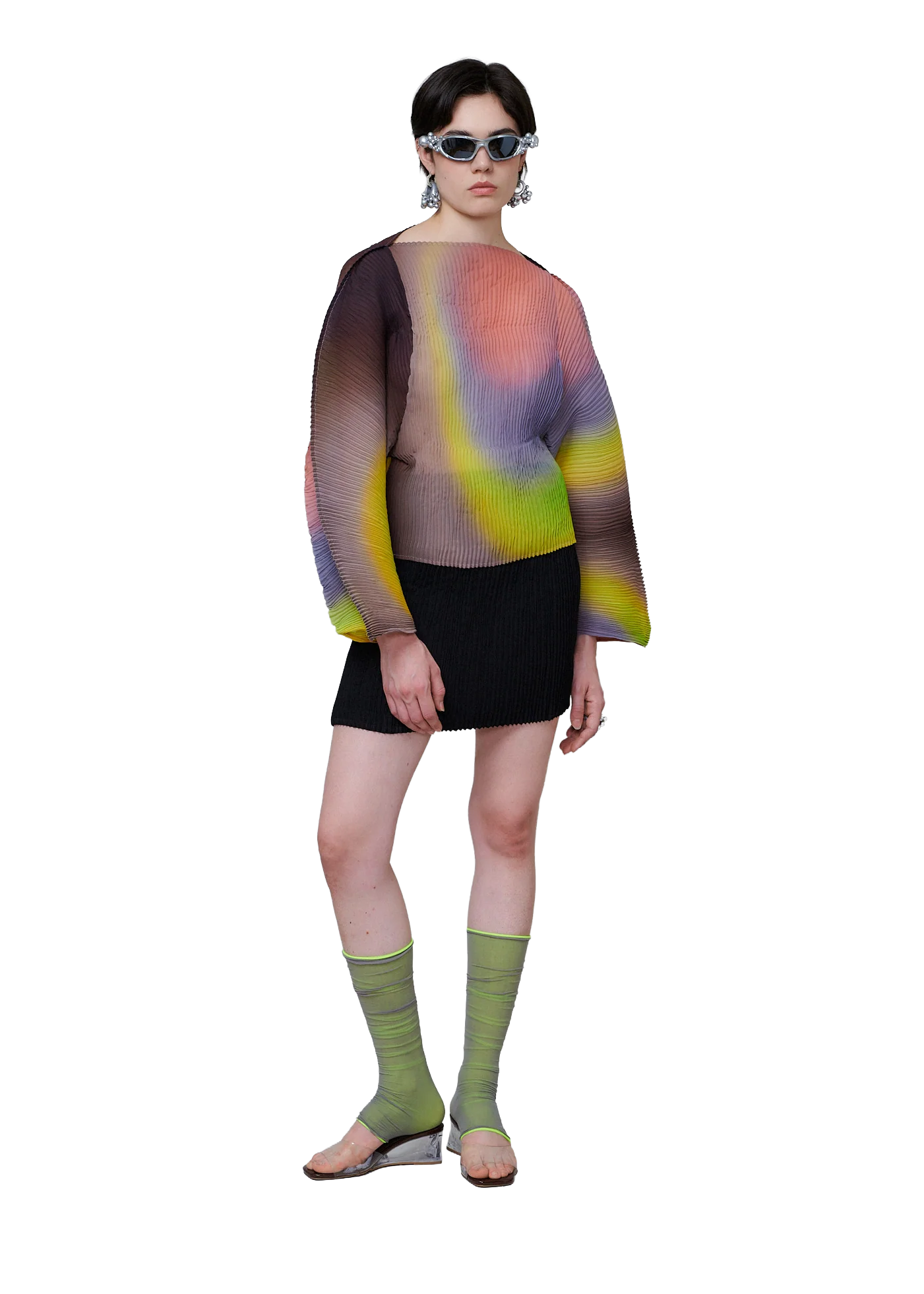 RANA HANDPLEATED TOP