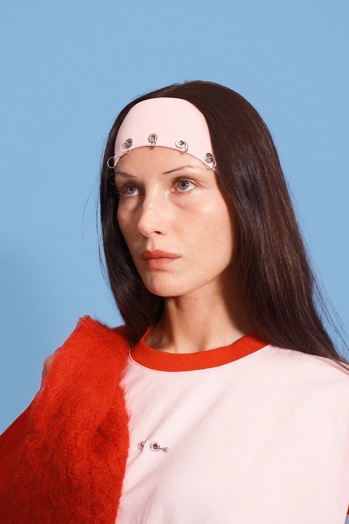 PIERCED HEADBAND - ROSE QUARTZ