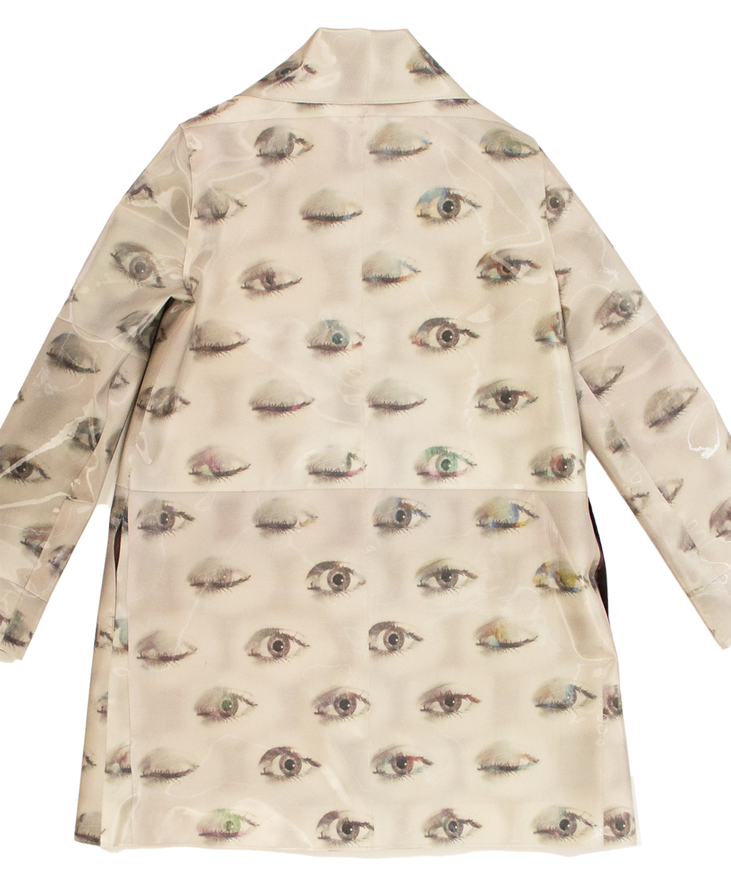 BEIGE BLINKING EYE MINI COAT