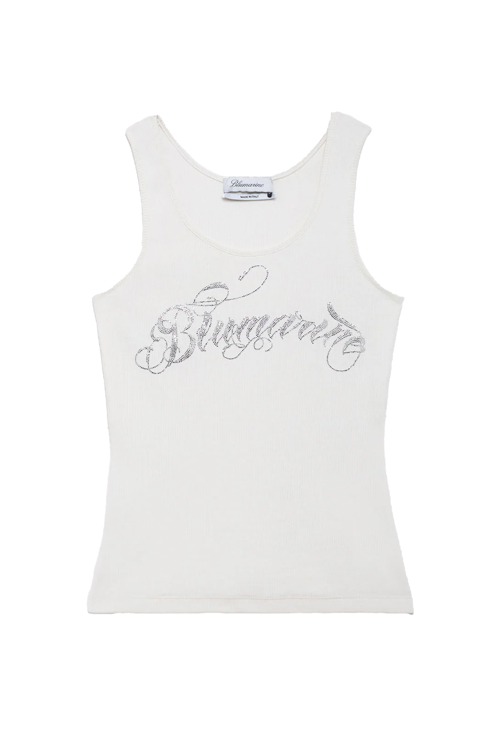 JERSEY TOP WITH LOGO WHITE