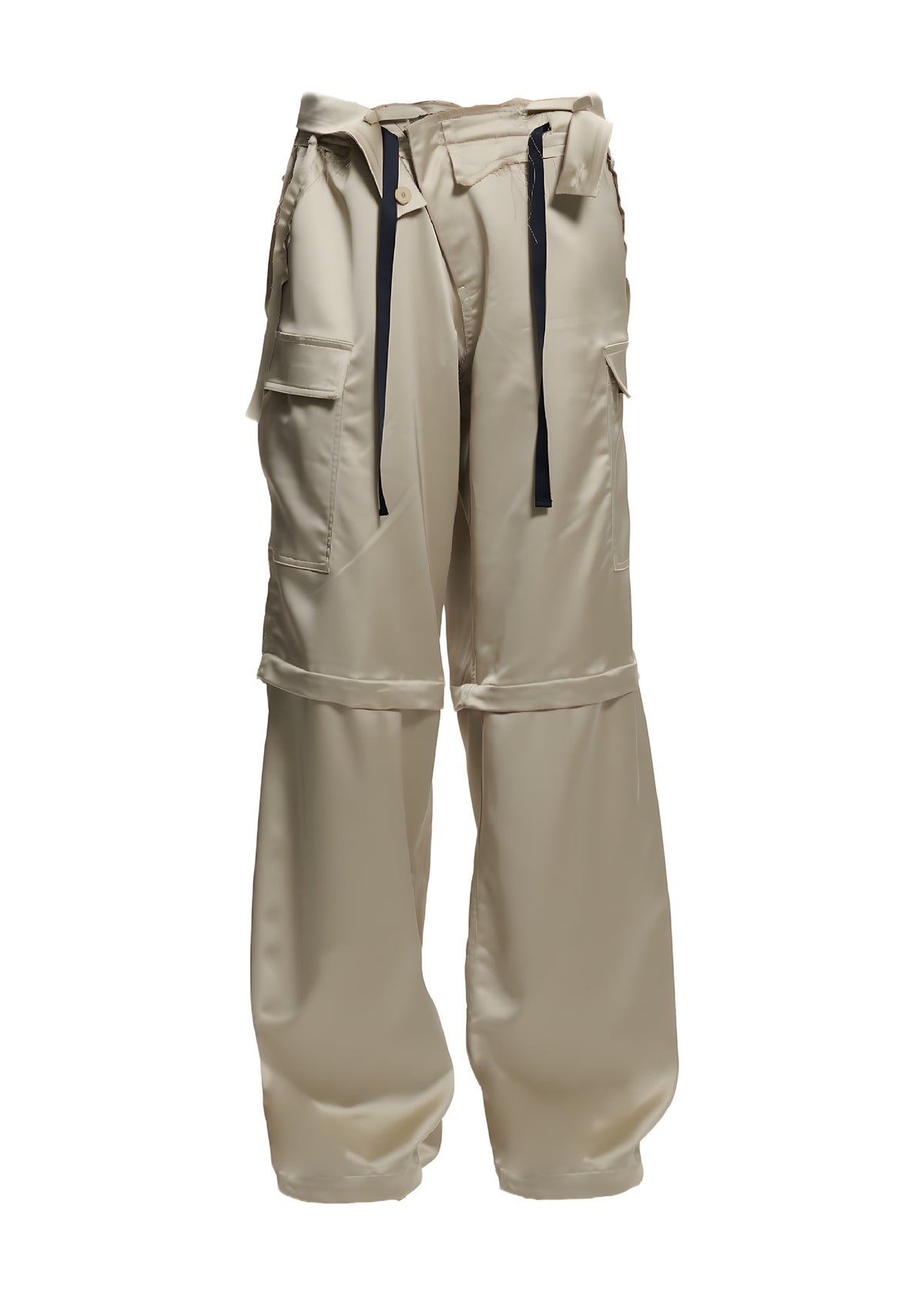 SATIN CARGOS - BEIGE