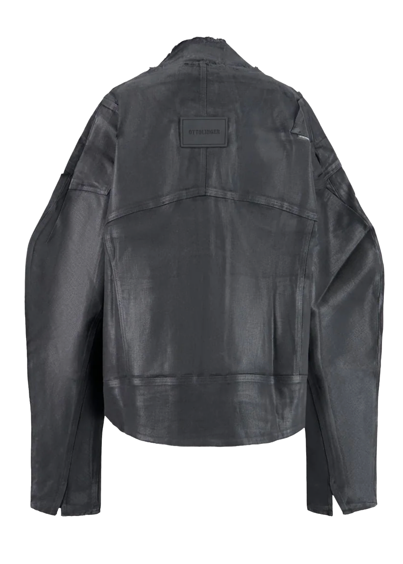 Glazed Denim Zip Jacket