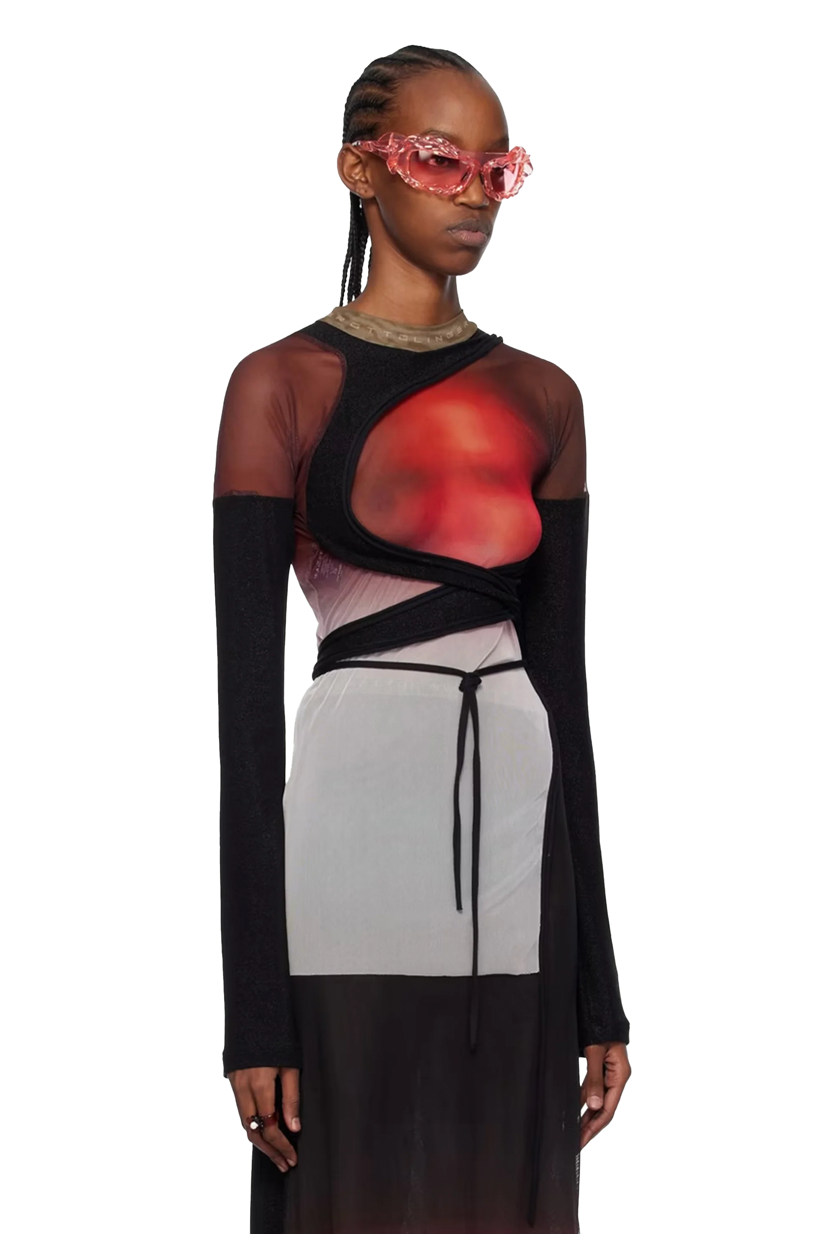 Mesh Wrap Longsleeve