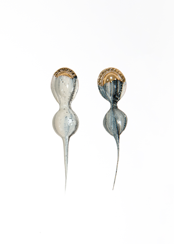 Dipped Candy Earrings Marble