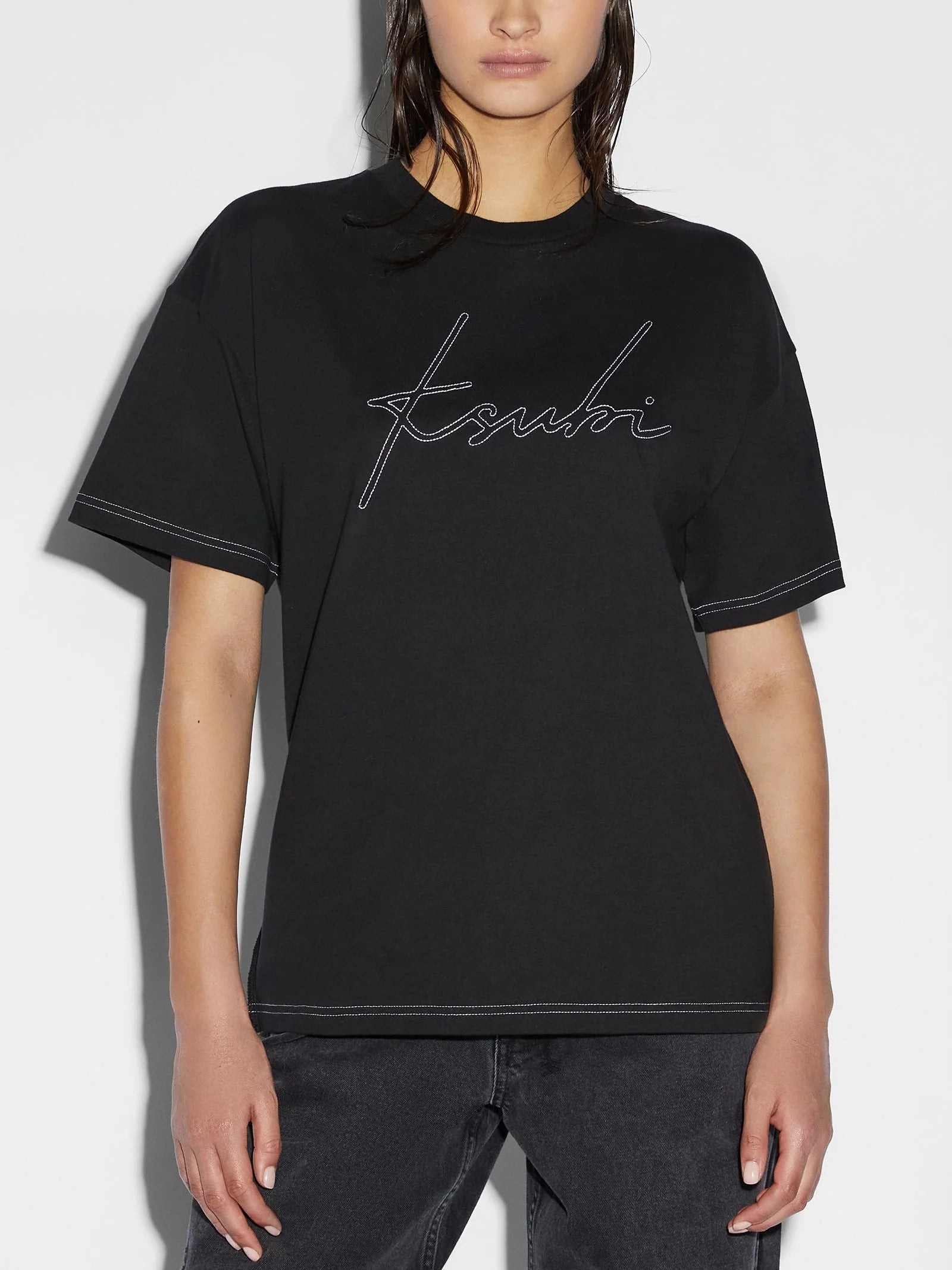 SCRIPT OH G SS TEE BLACK