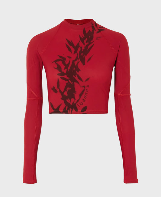 RED LEAF CROPPED TOP