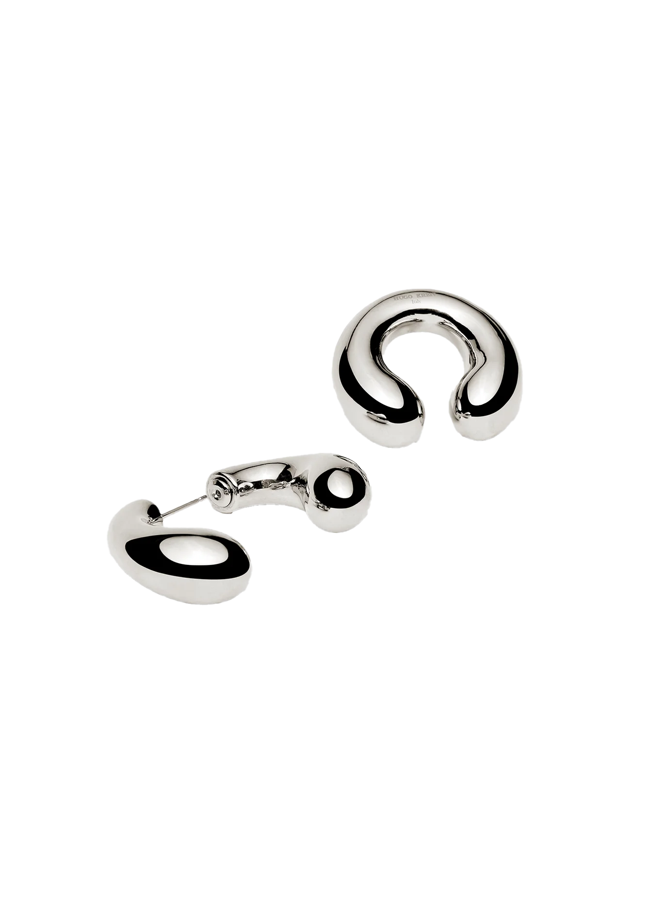 SILVER PISTIL EAR SET