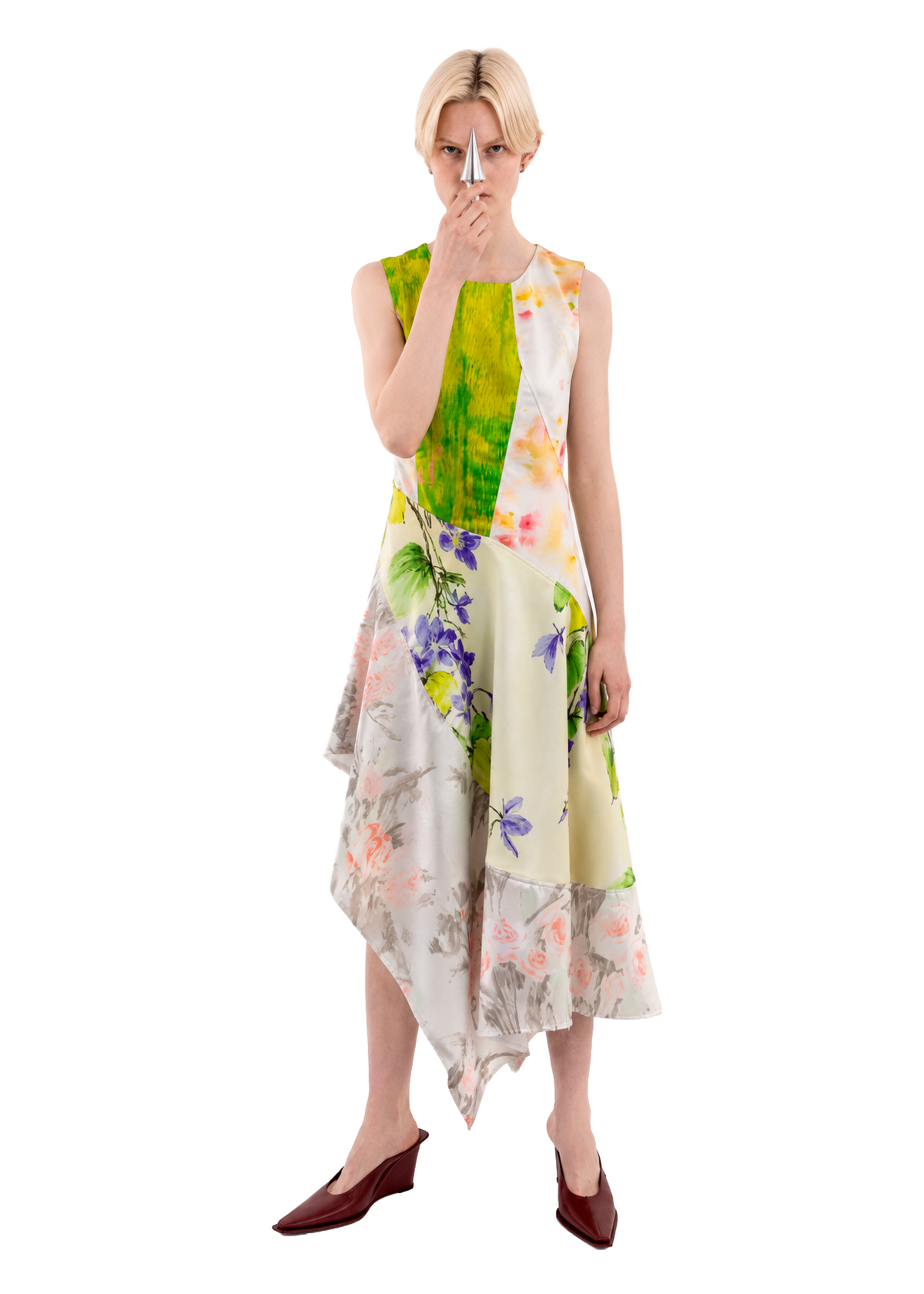 PABLO ASYMETRICAL PANEL DRESS